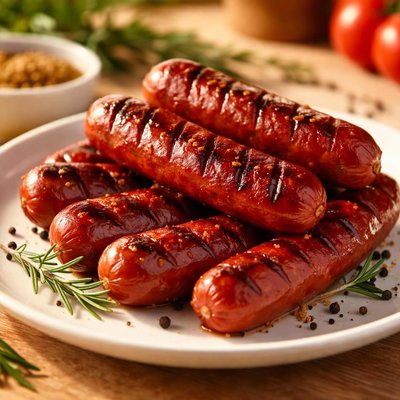 Red sausages