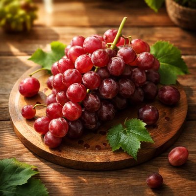 Red sweet grapes