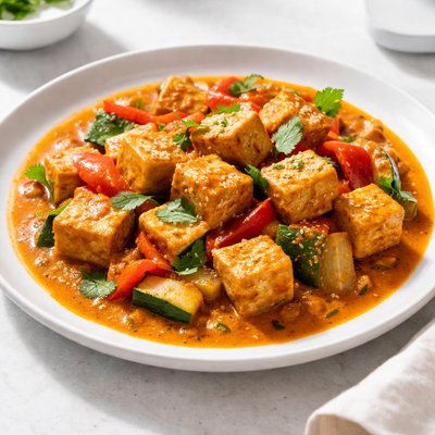 Red tofu curry
