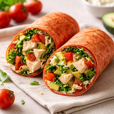 Red tomato wrap