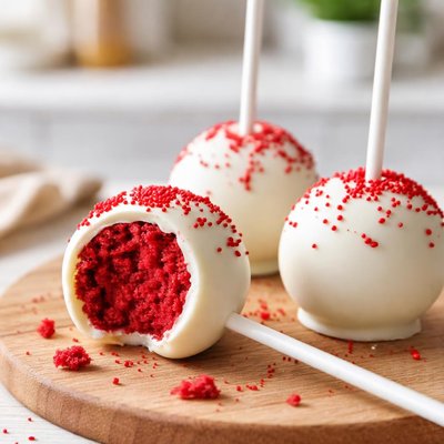 Red velvet cake pop