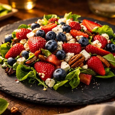 Red white and blue salad
