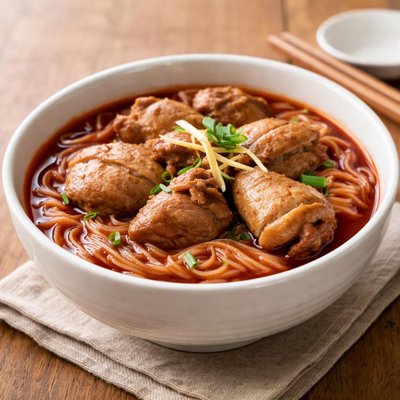 Red wine chicken mee sua