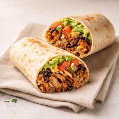 Reds pork carnitas burrito