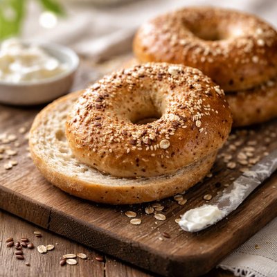Reduced calori bagel