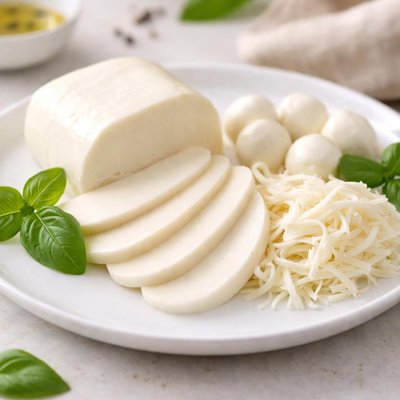 Reduced fat mozzarella cheese