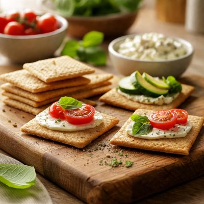 Reduced fat triscuit