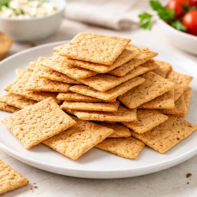 Reduced fat wheat thins