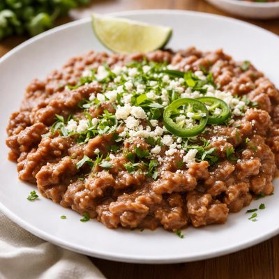 Refried pinto beans