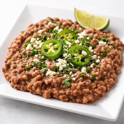 Refried vegetarian beans
