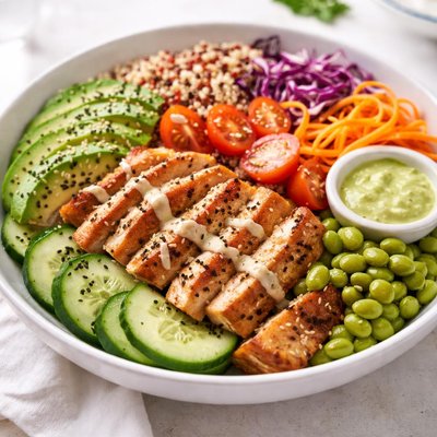 Regular cali press macro bowl with chicken