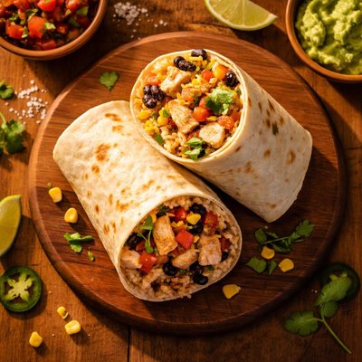 Regular chicken burrito