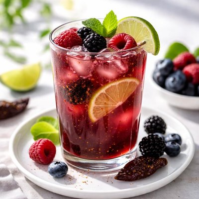 Regular size chipotle berry aqua fresca drink