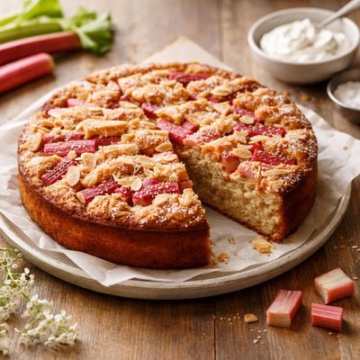 Rhubarb cake
