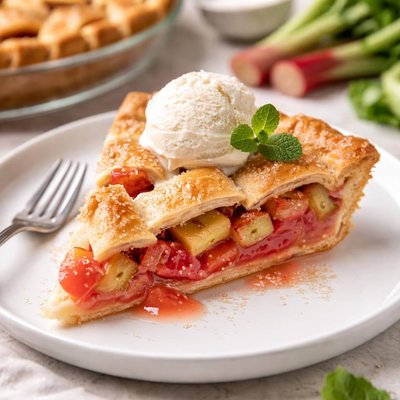 Rhubarb pie