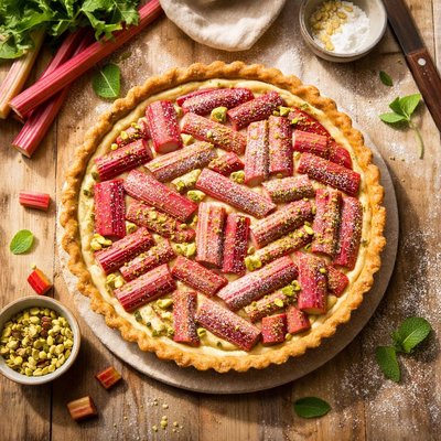 Rhubarb tart