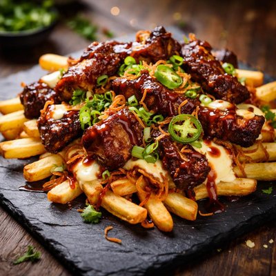 Rib loaded fries