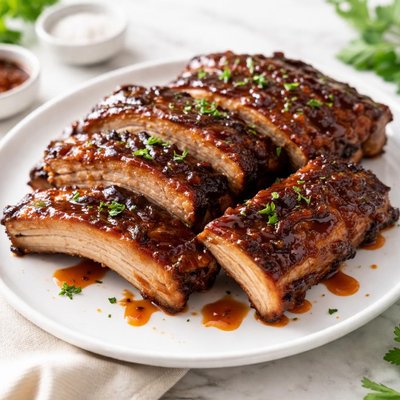 Ribs with sauce