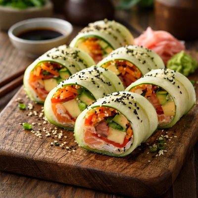Rice-less sushi roll