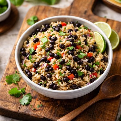 Rice and blackbeans