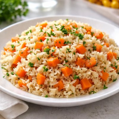 Rice and carrot