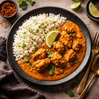Rice and chicken curry