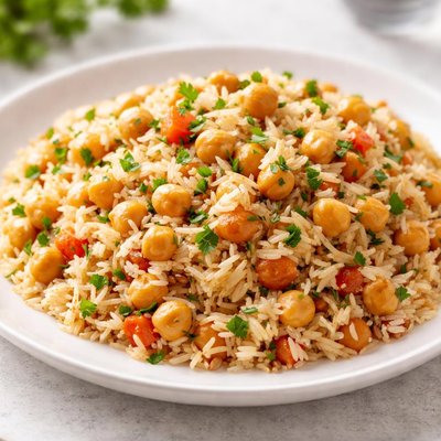 Rice and chickpeas