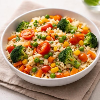 Rice and veggies