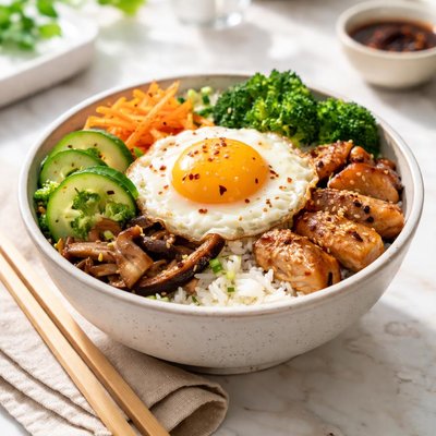 Rice bowl with egg