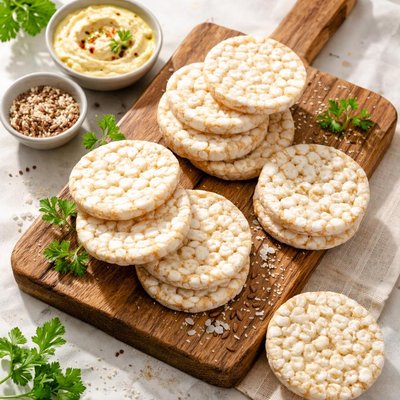 Rice cake crackers