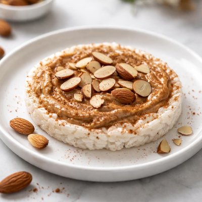 Rice cake with almonds