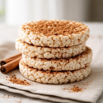 Rice cake with cinnamon