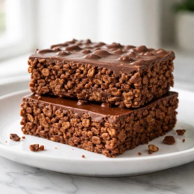 Rice crispy chocolate bar