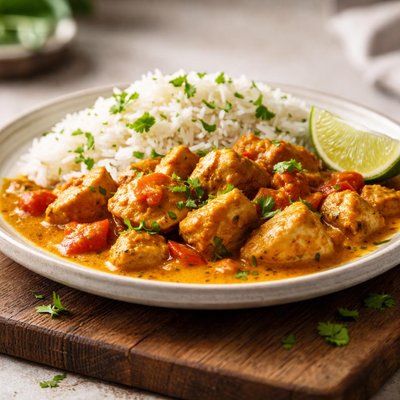 Rice curry chicken