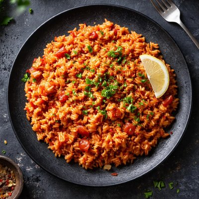 Rice in tomato sauce