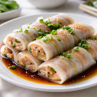 Rice noodle rolls