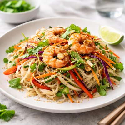 Rice noodle salad