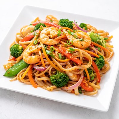 Rice noodle styr fry