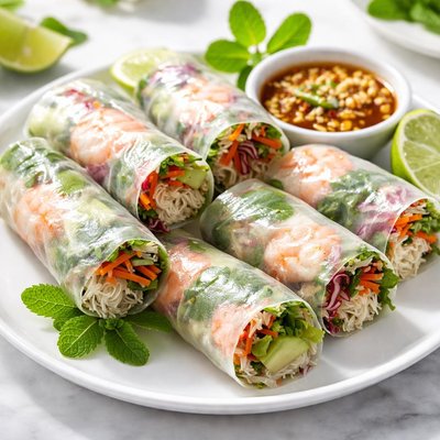 Rice paper wrap