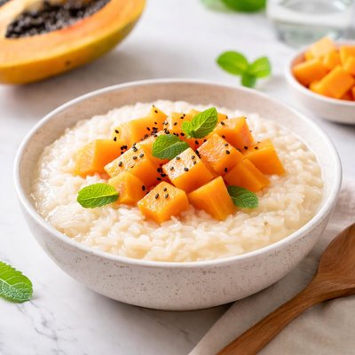 Rice porridge with tiger or