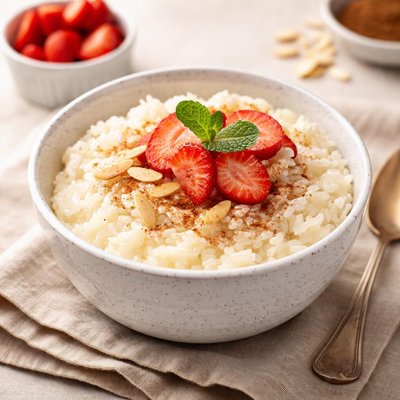 Rice pudding no sugar added