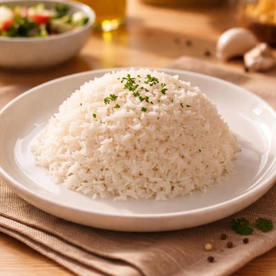 Rice steamed