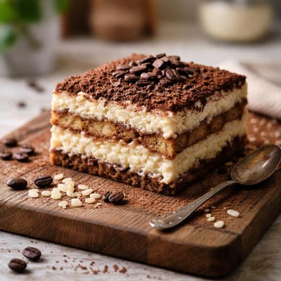 Rice tiramisu