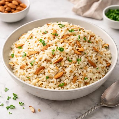 Rice with almonds