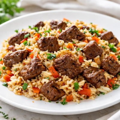 Rice with beef