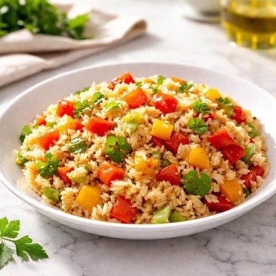 Rice with bell peppers