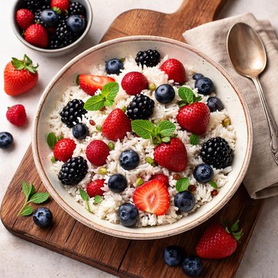 Rice with berries