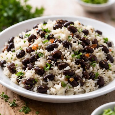 Rice with black beans