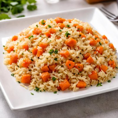 Rice with carrot