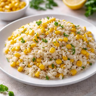 Rice with corn